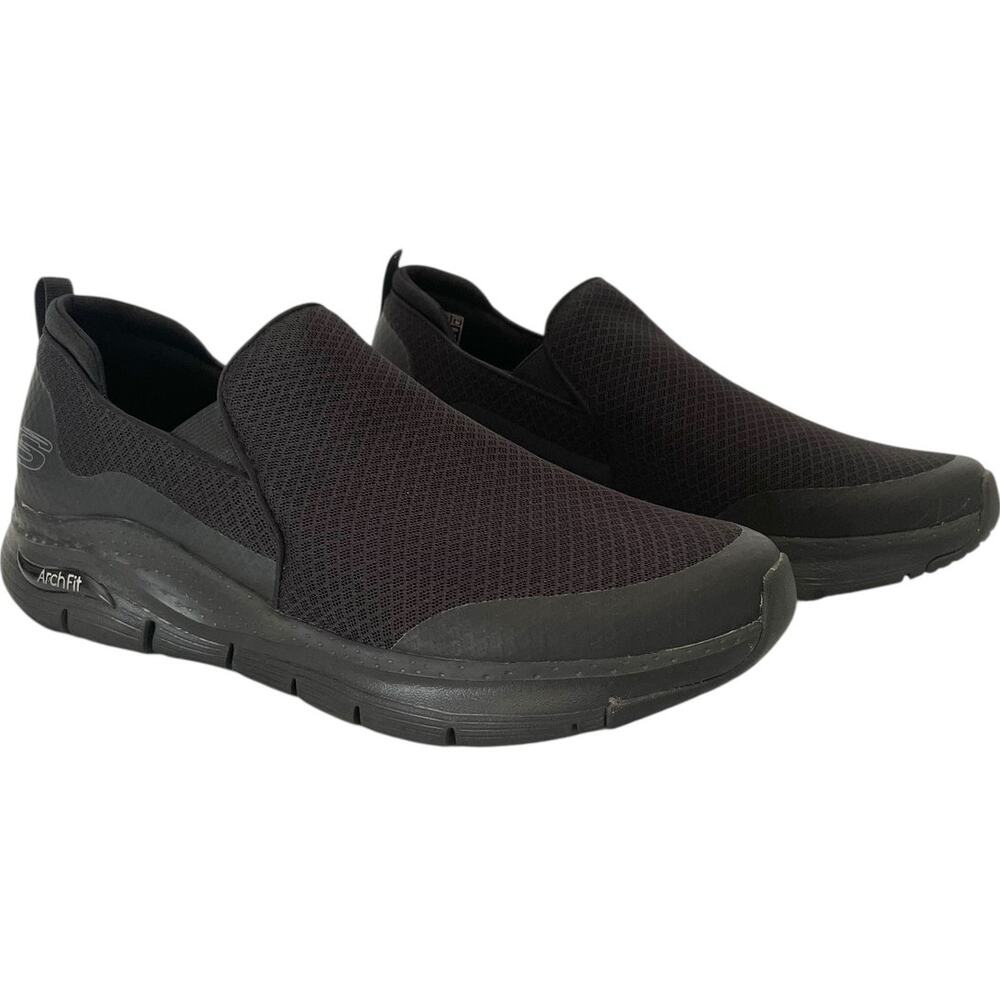 Skechers Men's Arch Fit - Vallo Slip on Loafer Sneaker Black Size 12